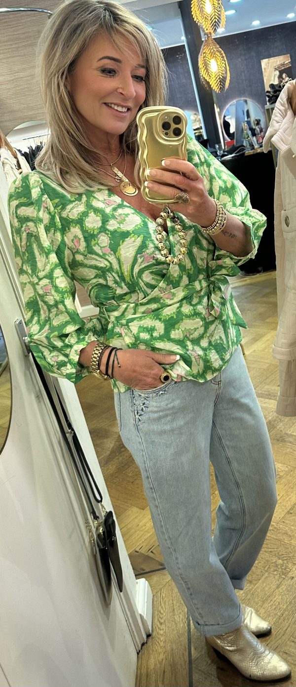 Wikkelblouse Flower Esqualo
