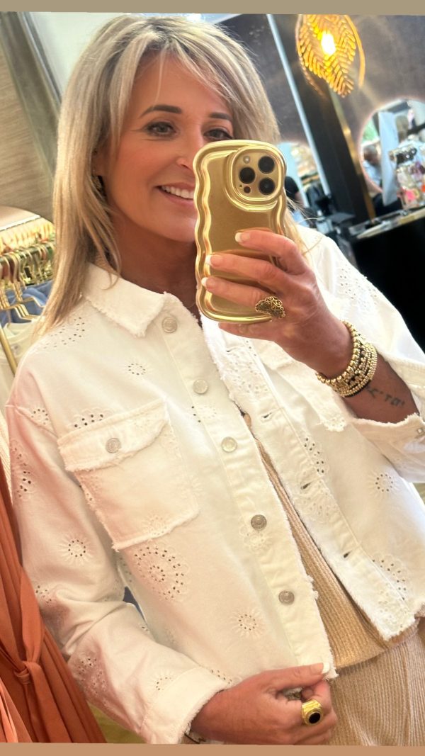 Jacket Embroidery flower Esqualo