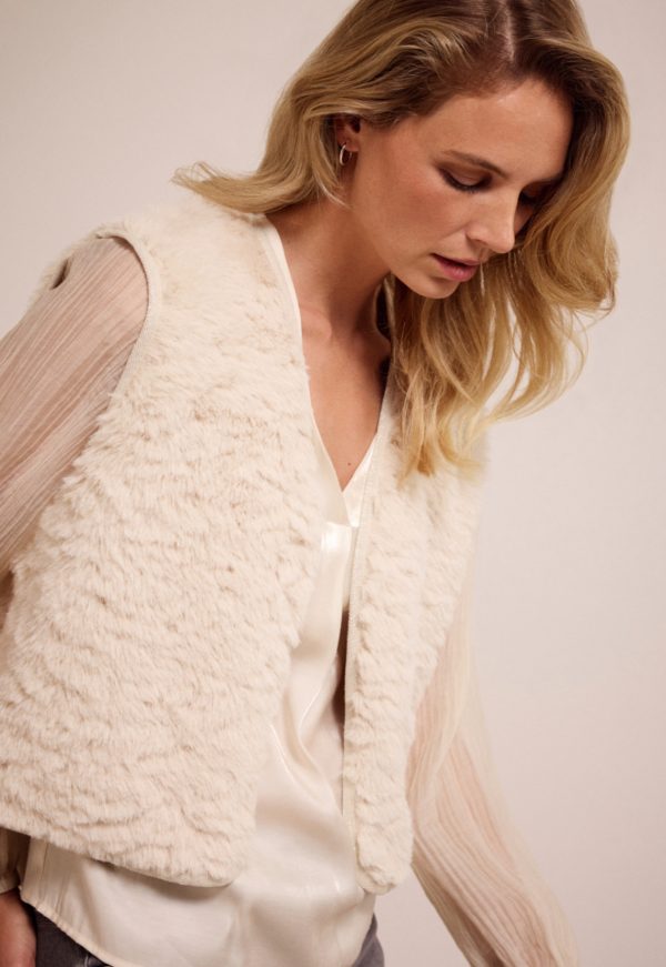 Hairy Gillet Tramontana Stone
