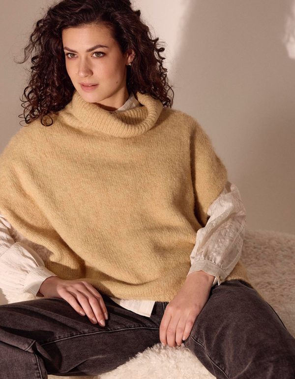 Sleeveless wijde col Jumper Tramontana